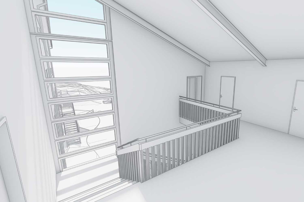 Salle 3D du complexe scolaire Rietli à Schöfflisdorf, HMQ AG