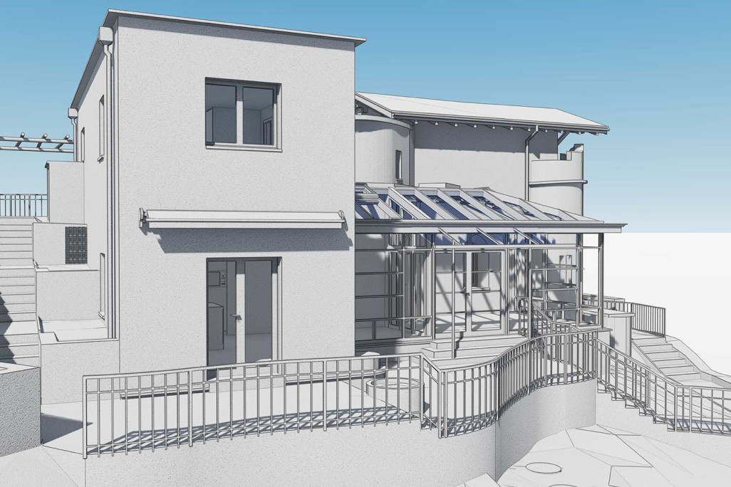 Mesure d'une villa avec vue sur le lac à Ascona, HMQ AG