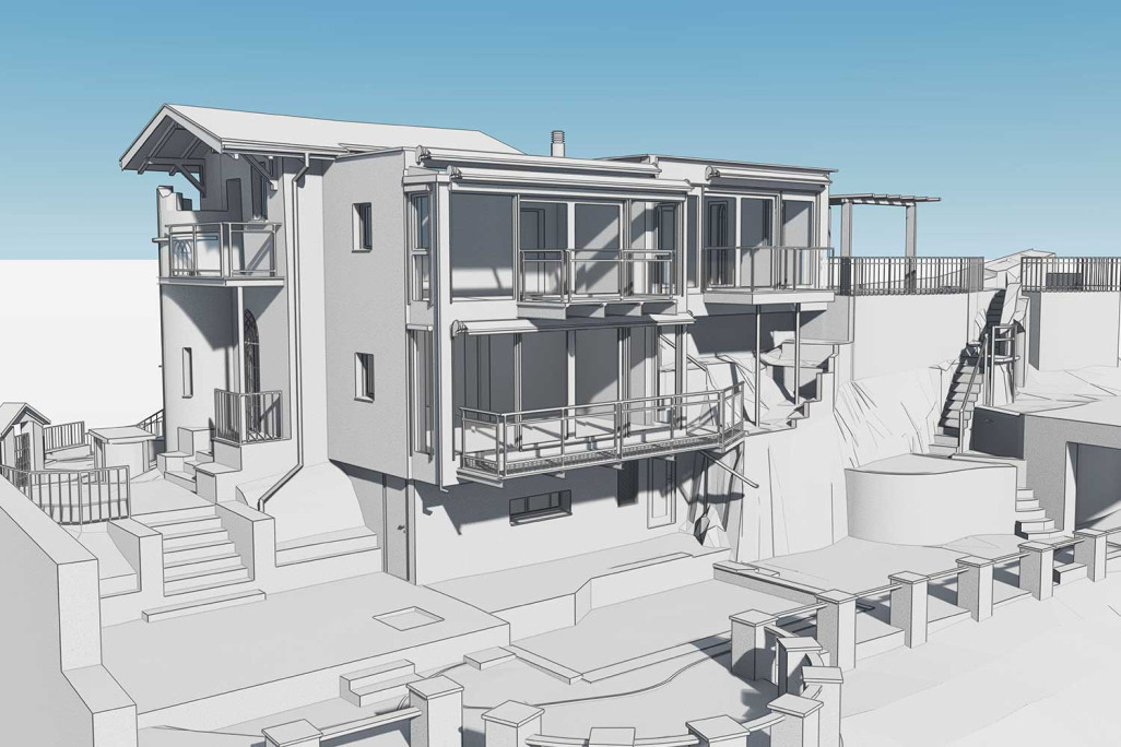 Modélisation 3D avec ArchiCAD d'une villa au bord du lac Majeur à Ascona, HMQ AG
