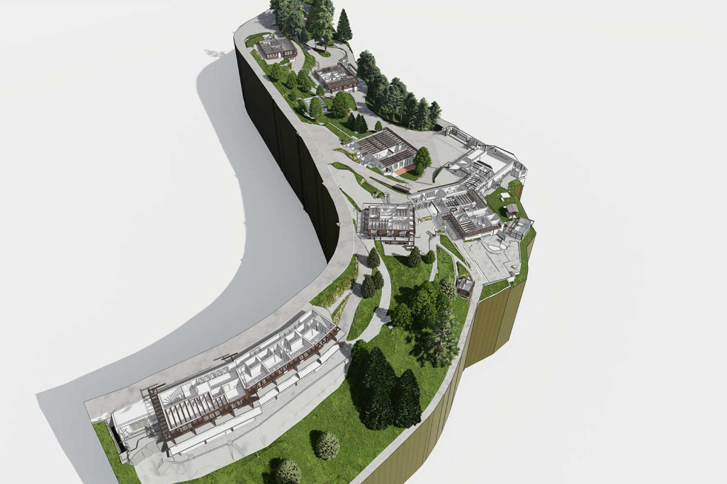 Zäziwil, hôtel Appenberg, relevé du bâtiment, plan 3D du site, HMQ AG