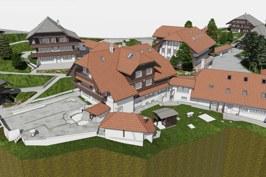 Modèle BIM 3D de l'hôtel Appenberg à Zäziwil, HMQ AG