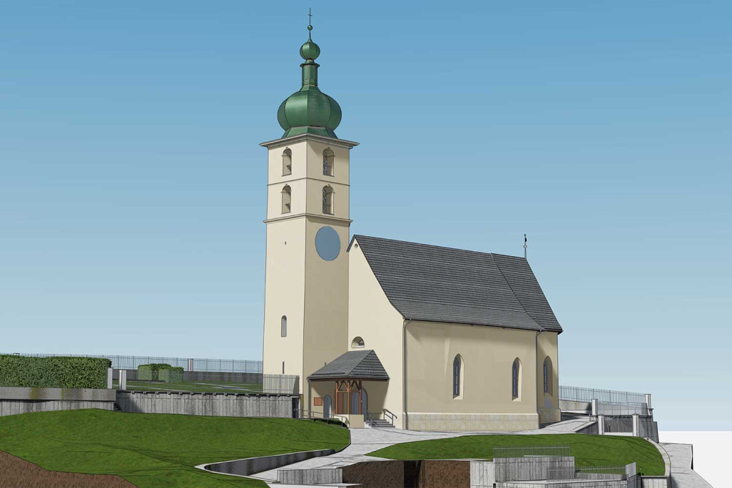 L'église Saint-Martin de Flims sous forme de jumeau numérique, HMQ AG