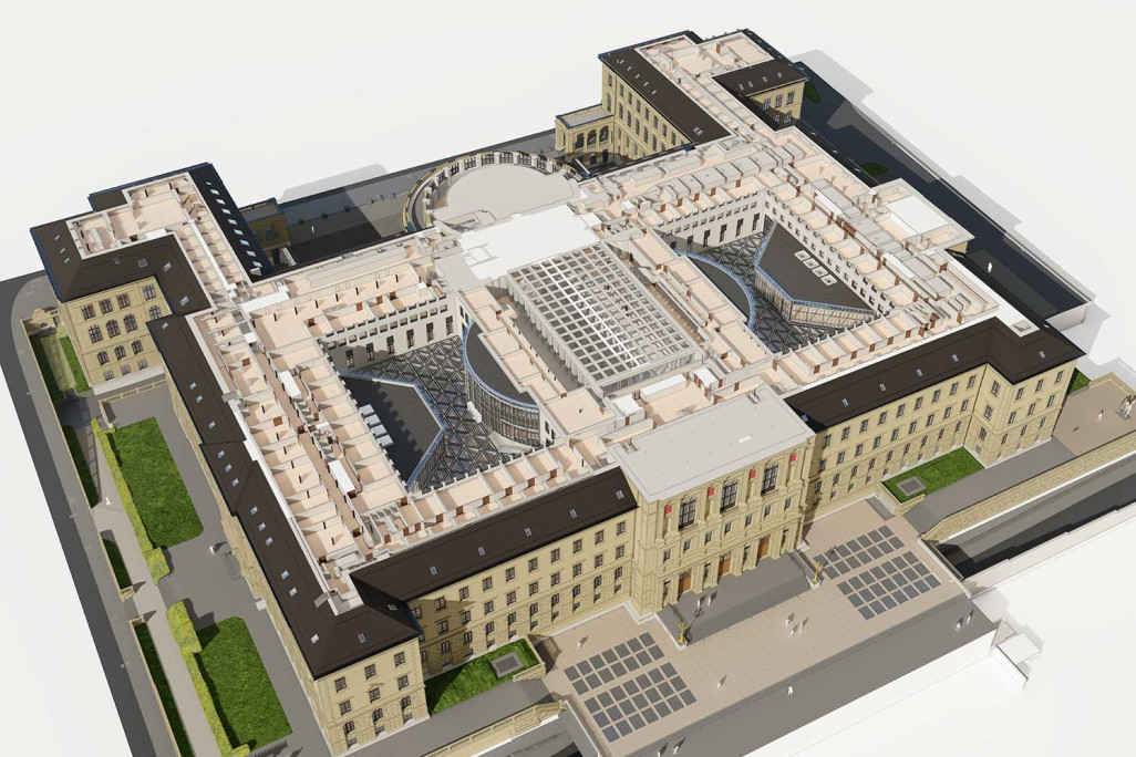 Bâtiment principal de l'ETH Zurich, relevé du bâtiment, modèle BIM, plan 3D, HMQ AG