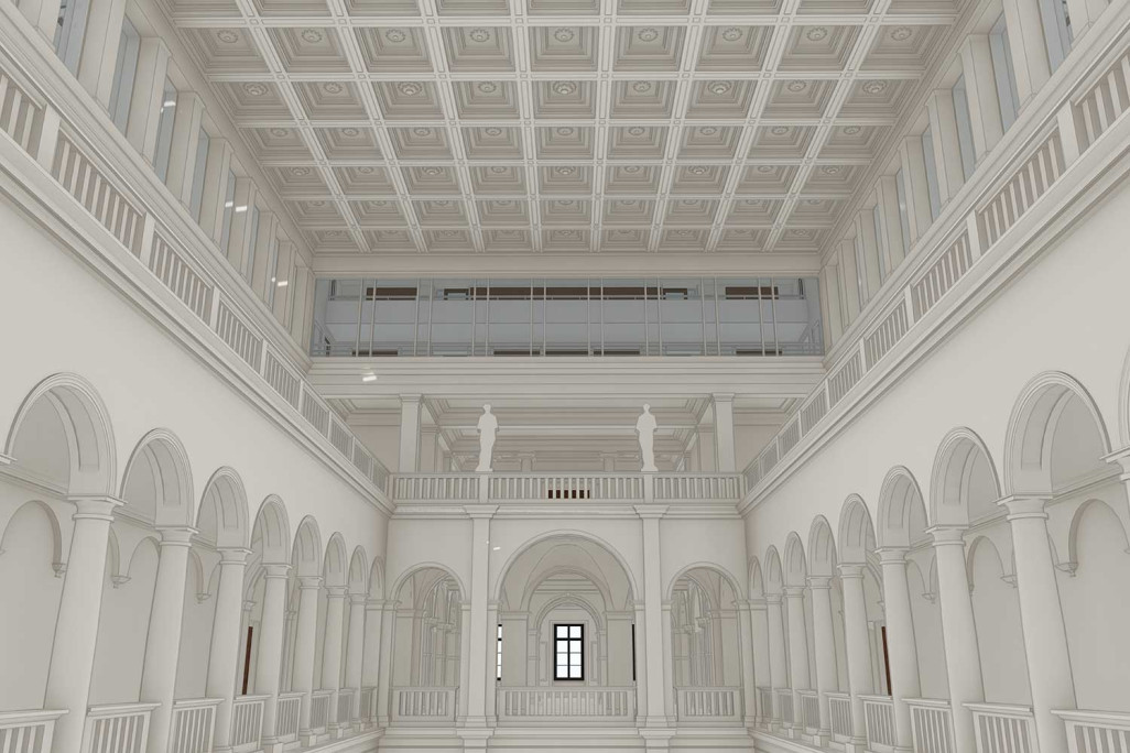 Bâtiment principal de l'ETH Zurich, mesure du bâtiment, modèle BIM intérieur en 3D, HMQ AG