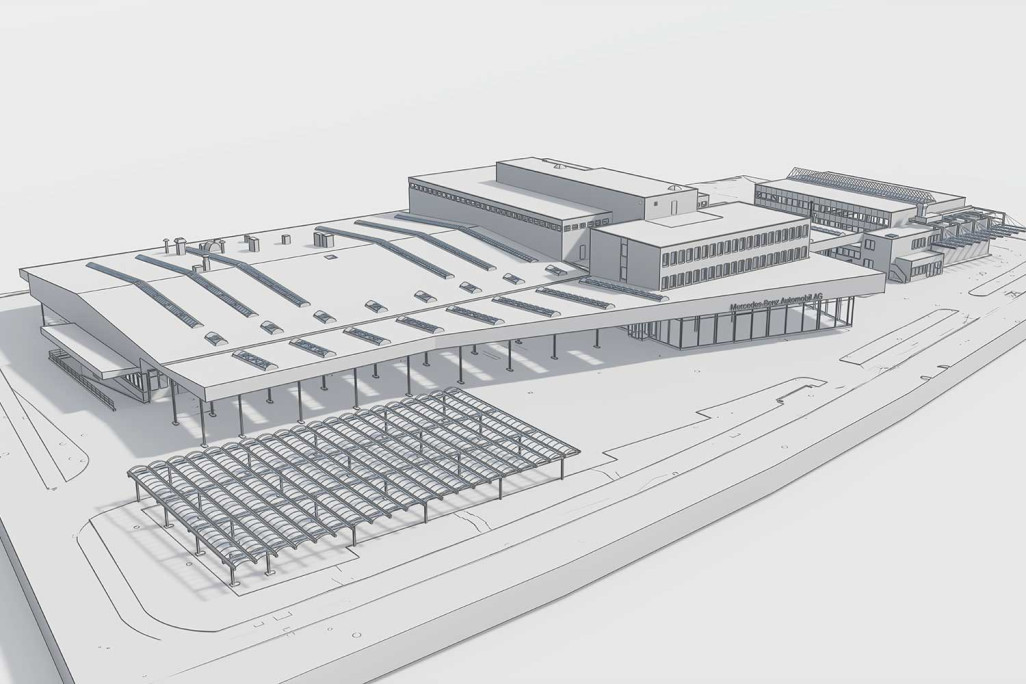 Zurich ZH, modèle 3D Mercedes-Benz Automobil AG, HMQ AG