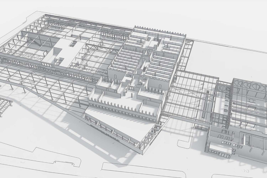 Zurich ZH, plan en 3D de Mercedes-Benz Automobil AG, HMQ AG