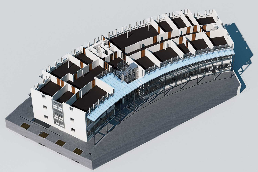 Plan 3D de la maison communale de Stäfa, HMQ AG