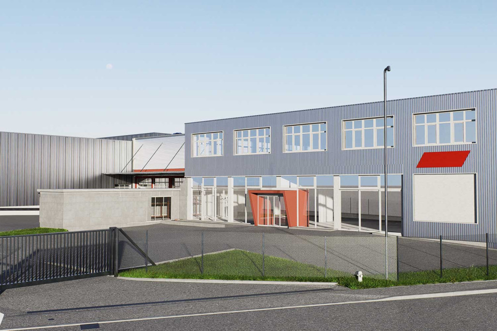 Bussigny (VD), modèle 3D BIM d'un entrepôt, HMQ AG