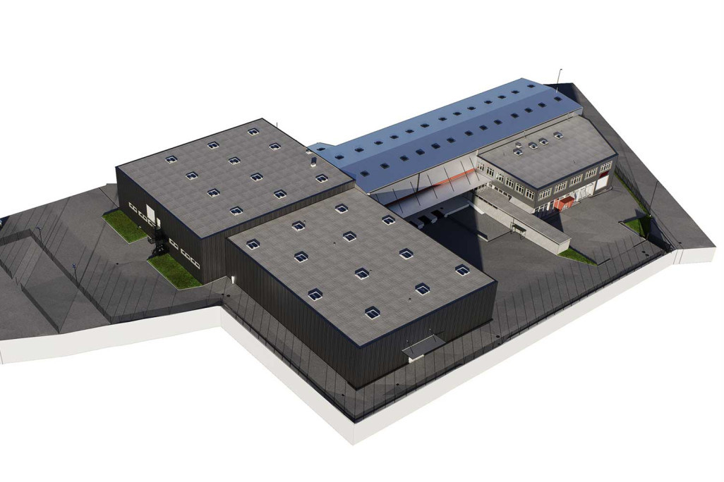 Bussigny (VD), entrepôt : relevé laserscanning 3D, HMQ AG