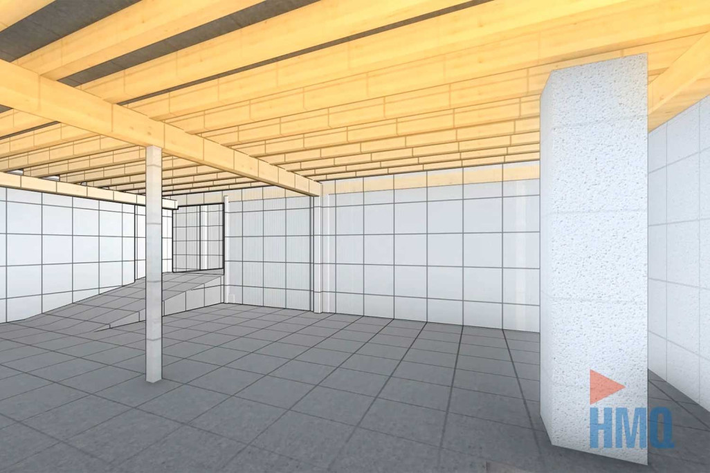 Modélisation 3D de la structure du toit, HMQ AG