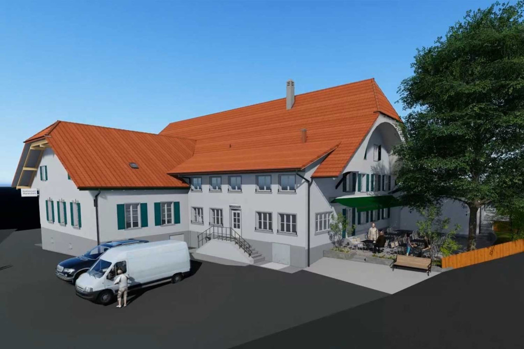 Modèle 3D du restaurant Hirschen, HMQ AG