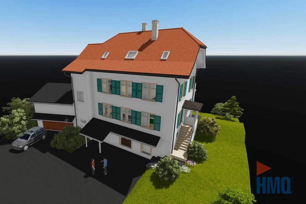 Modèle 3D issu de la modélisation 3D, HMQ AG