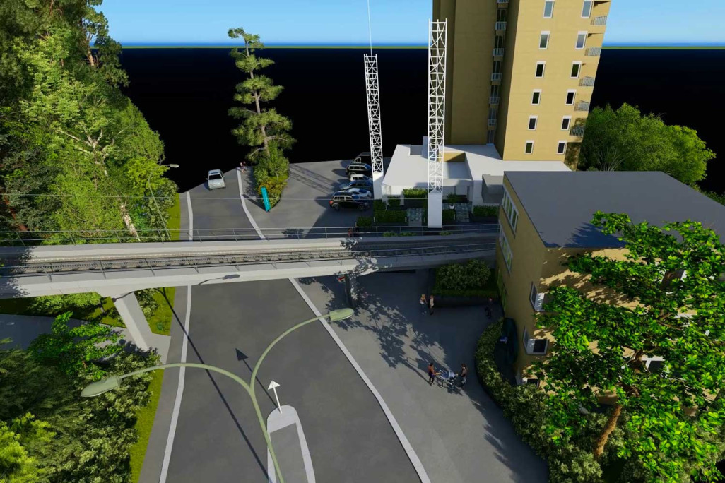 Modèle 3D du bâtiment de la gare Dolderbahn, HMQ AG