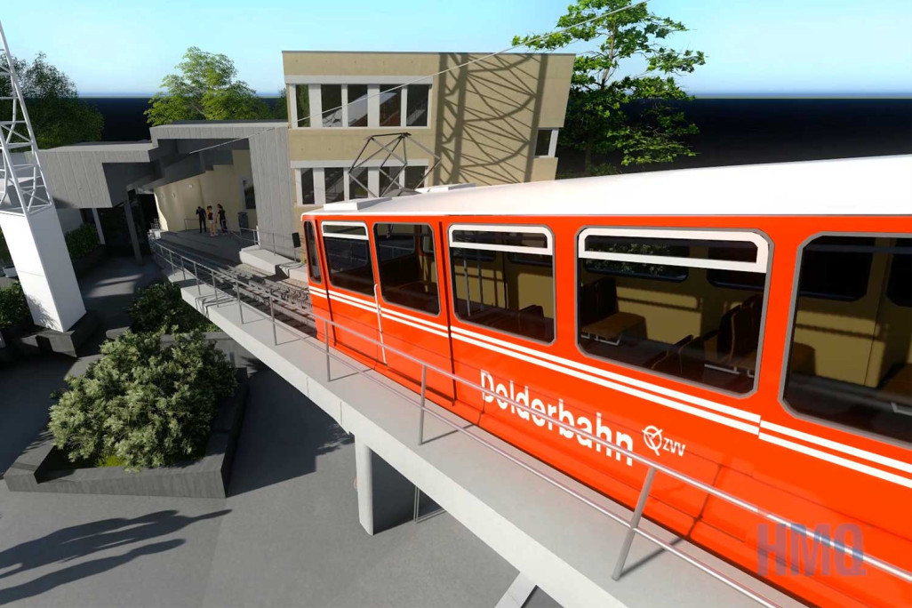 Modèle 3D du Dolderbahn, HMQ AG