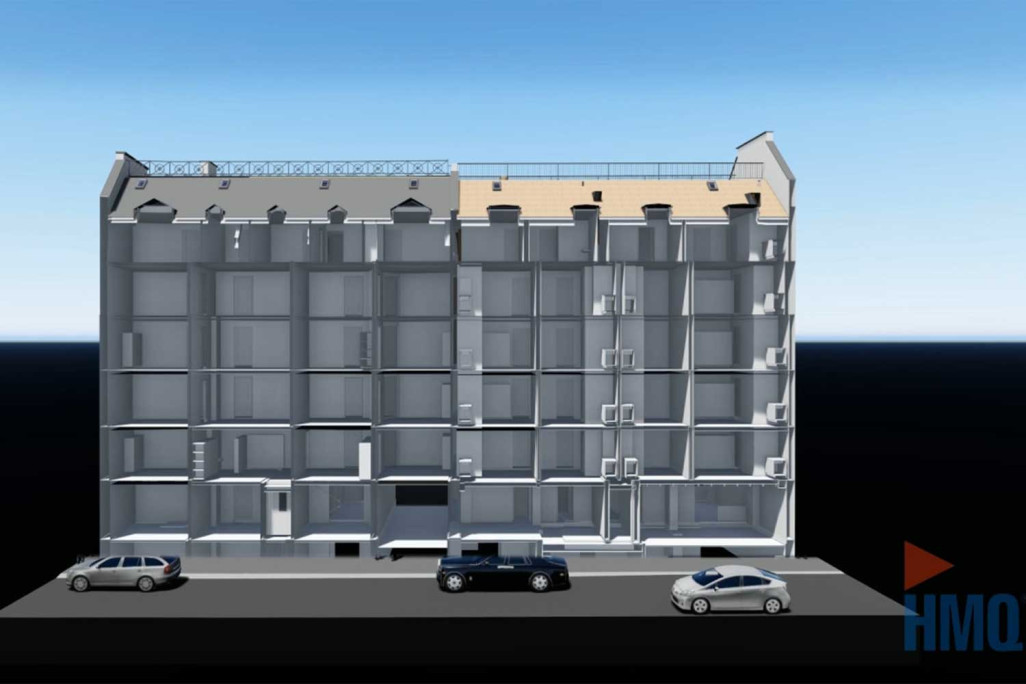 Modèle 3D coupe longitudinale, HMQ AG