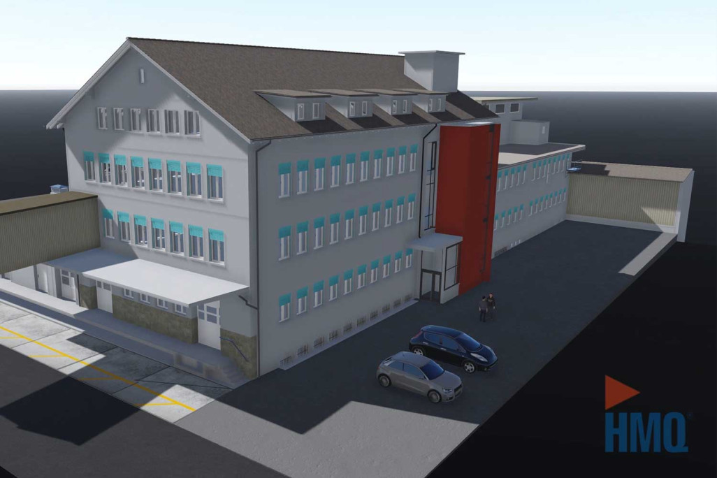 Installation industrielle Ramseier, modèle 3D, HMQ AG