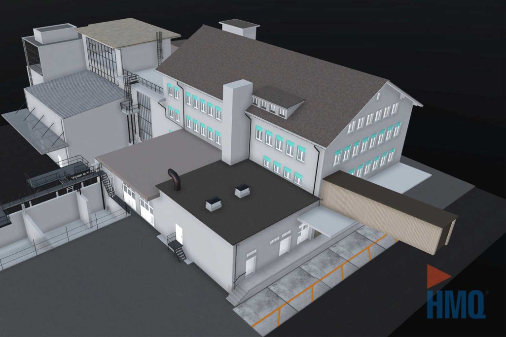 Installation industrielle Ramseier, modélisation 3D, HMQ AG