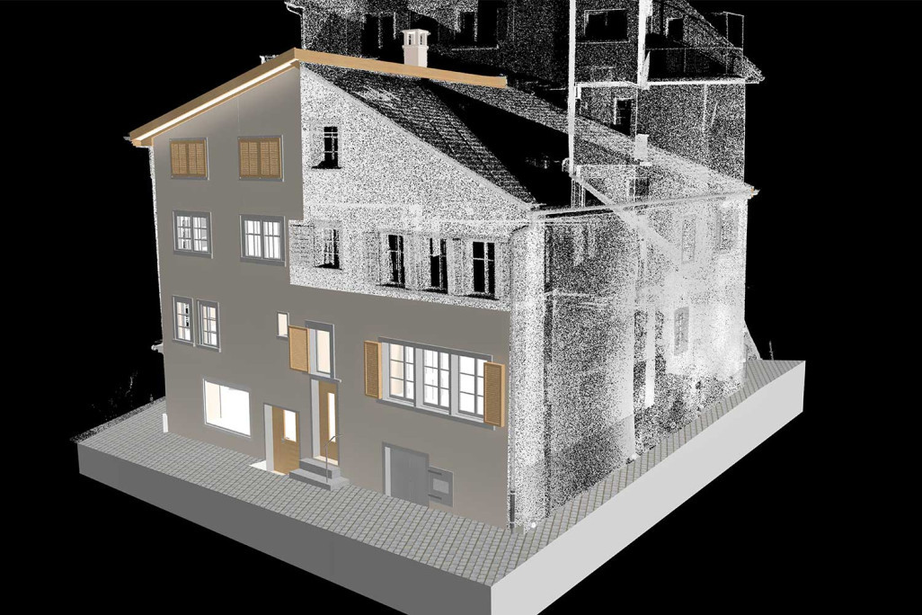 Modèle 3D issu d'un balayage laser 3D, HMQ AG