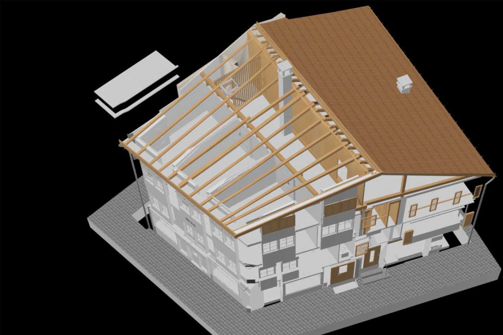 Modèle 3D issu d'un balayage laser 3D, HMQ AG