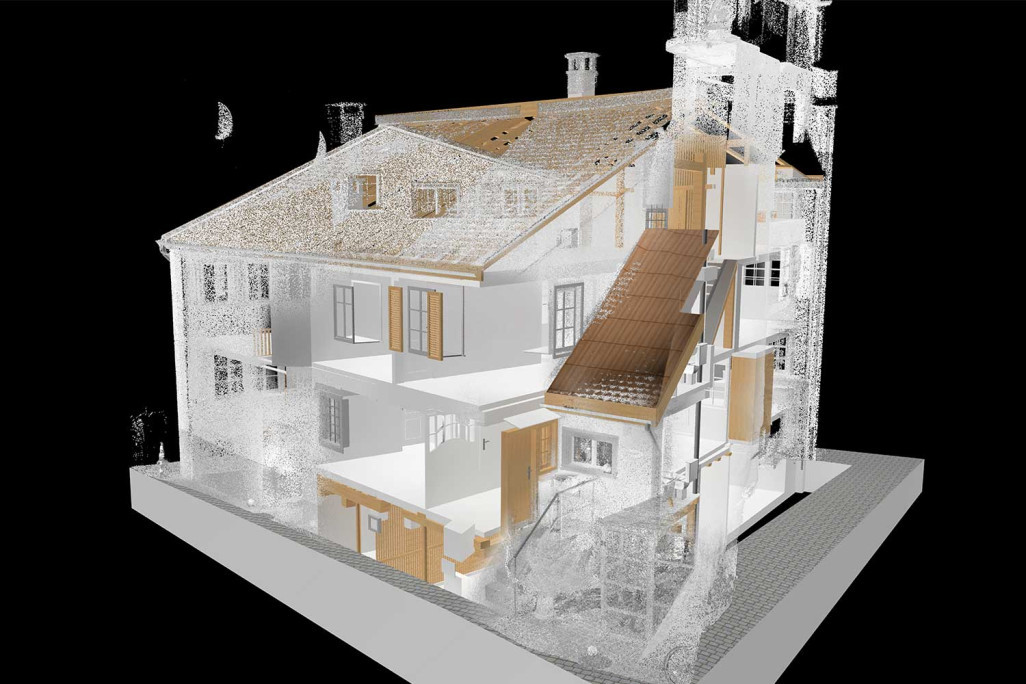 Modèle 3D à partir d'un nuage de points 3D, HMQ AG