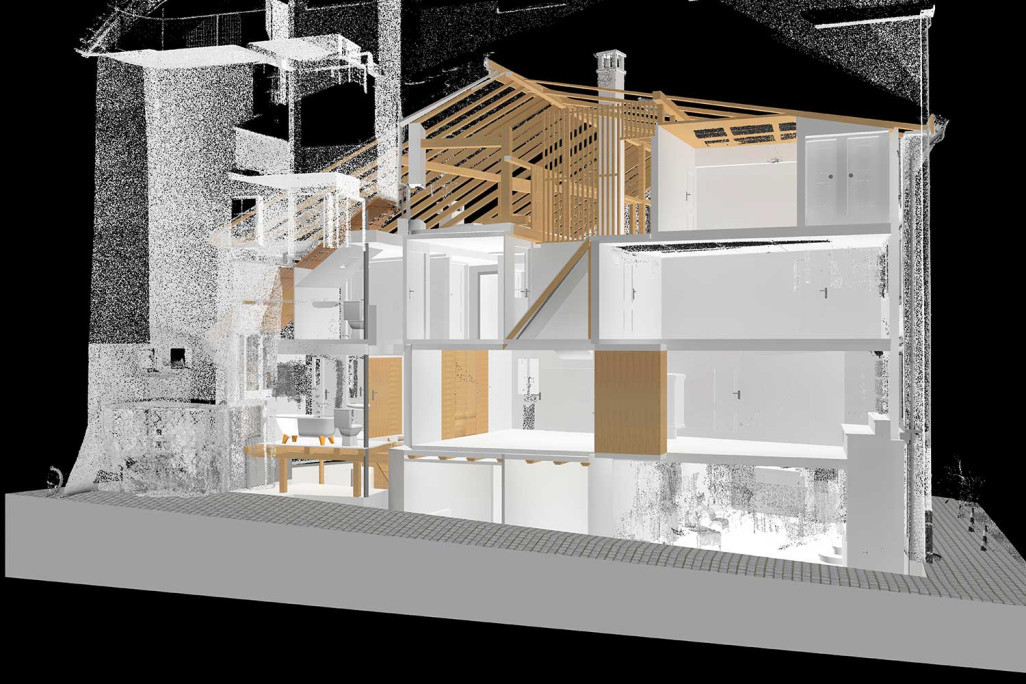 Modélisation 3D à partir d'un nuage de points 3D, HMQ AG