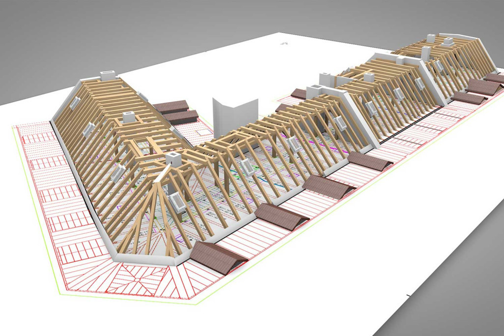 Modèle CAO 3D avec structure porteuse, HMQ AG