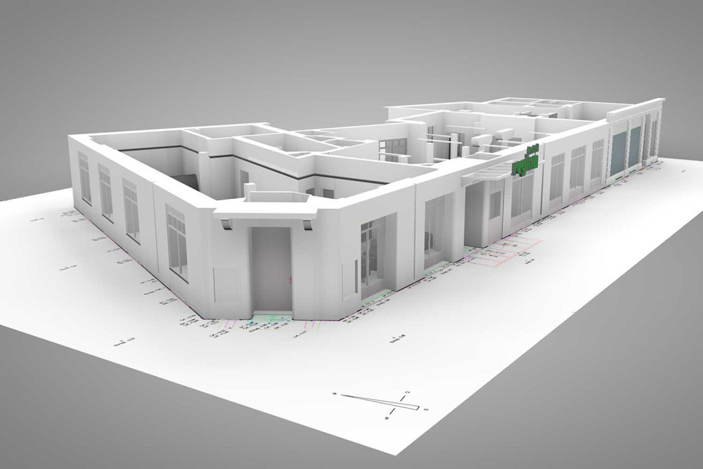Modèle 3D à Zurich, HMQ AG