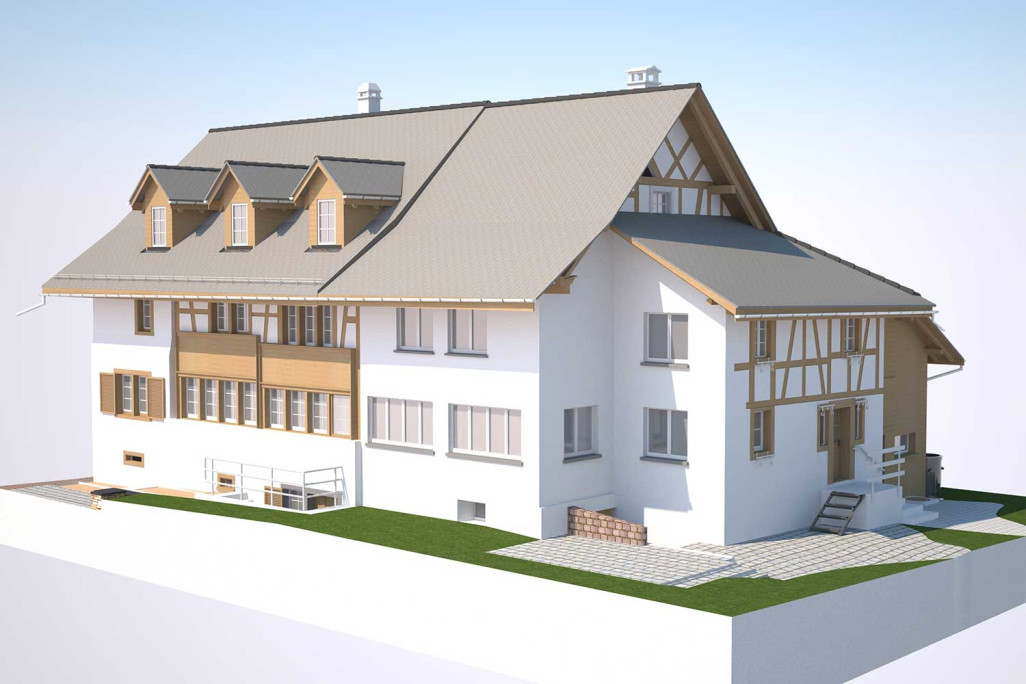 Modèle 3D issu d'un balayage laser 3D, HMQ AG