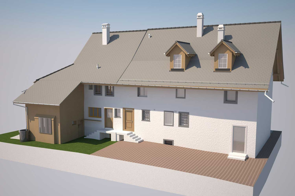 Modélisation 3D à partir du relevé du bâtiment, HMQ AG