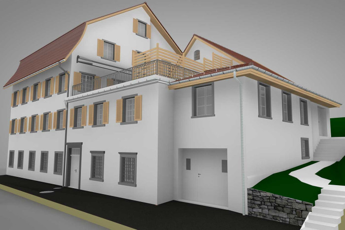 Immeuble résidentiel et commercial