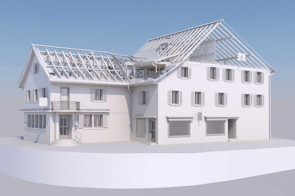 Modèle CAO 3D, ArchiCAD, HMQ AG