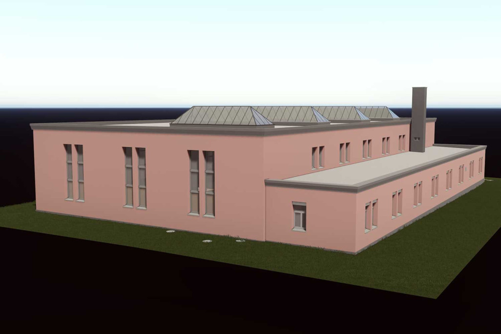 Lokremise Chur, modèle CAO 3D, HMQ AG