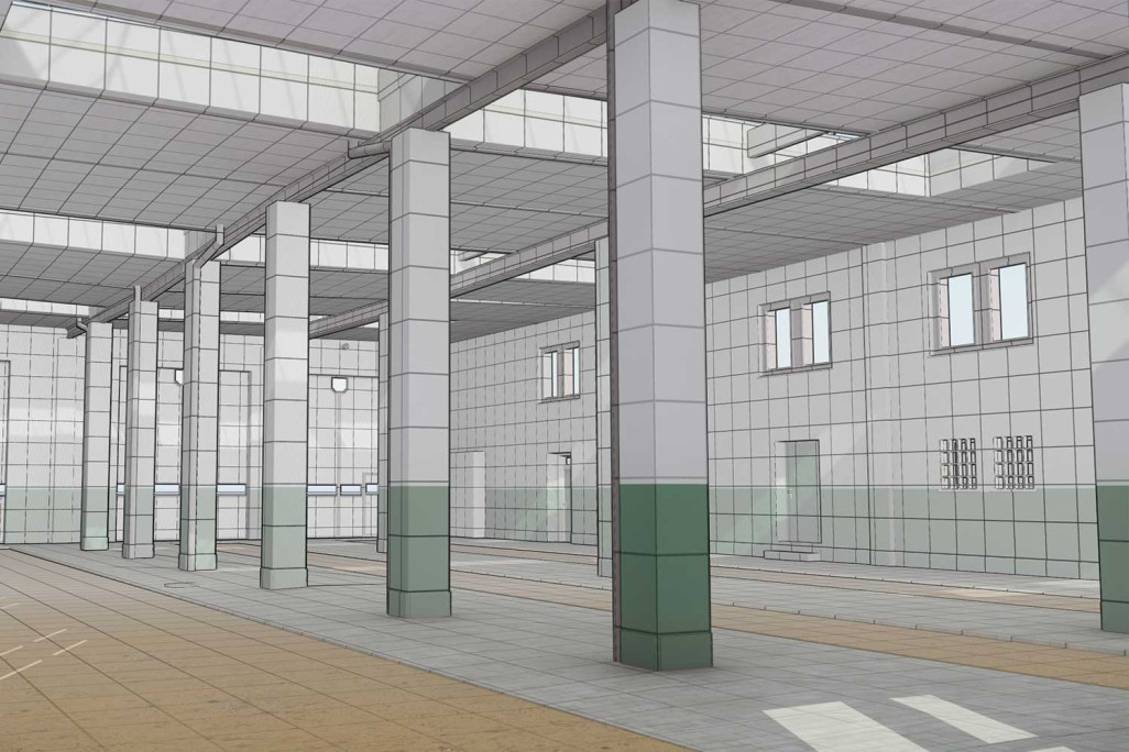 Lokremise Chur, modélisation CAO 3D, HMQ AG