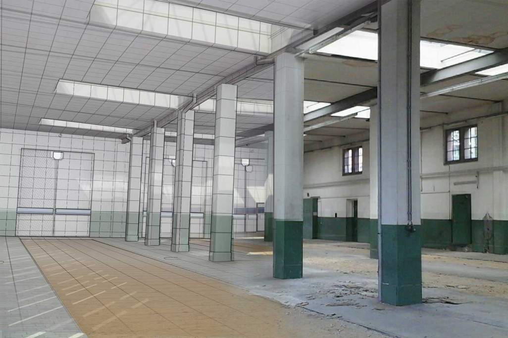 Lokremise Chur, modélisation 3D, HMQ AG