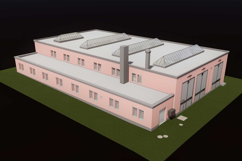 Lokremise Chur, modèle CAO 3D, HMQ AG