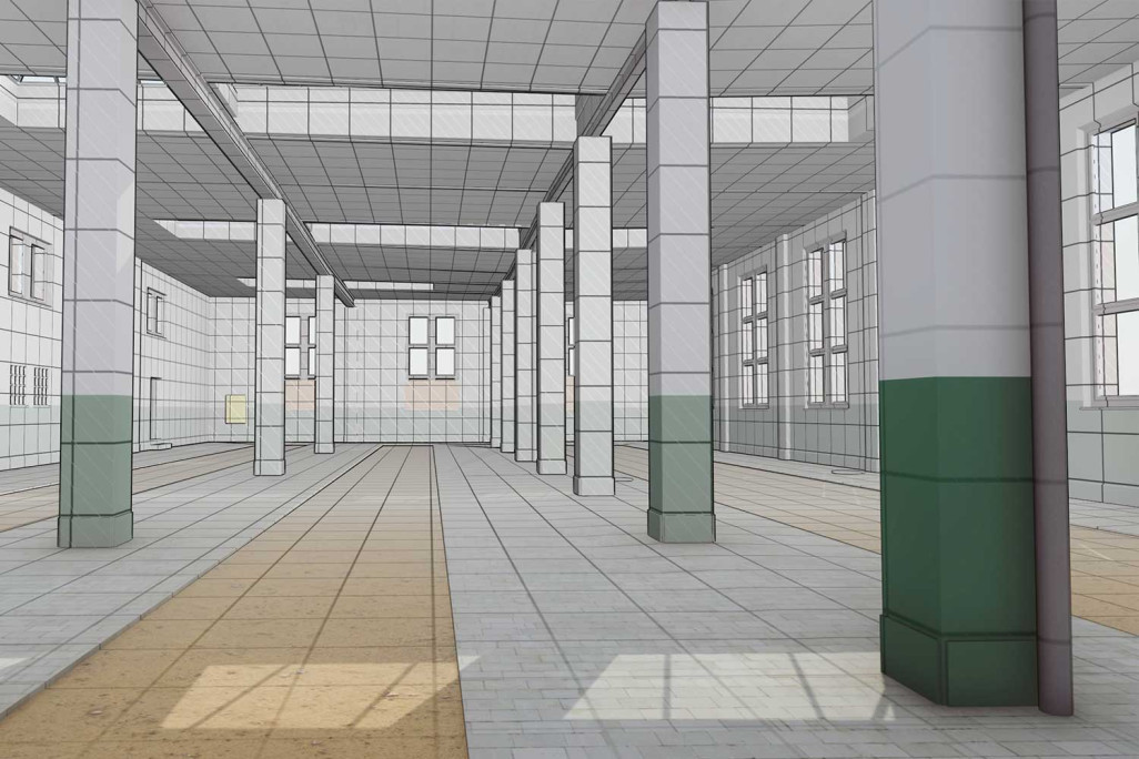 Lokremise Chur, modélisation 3D, HMQ AG