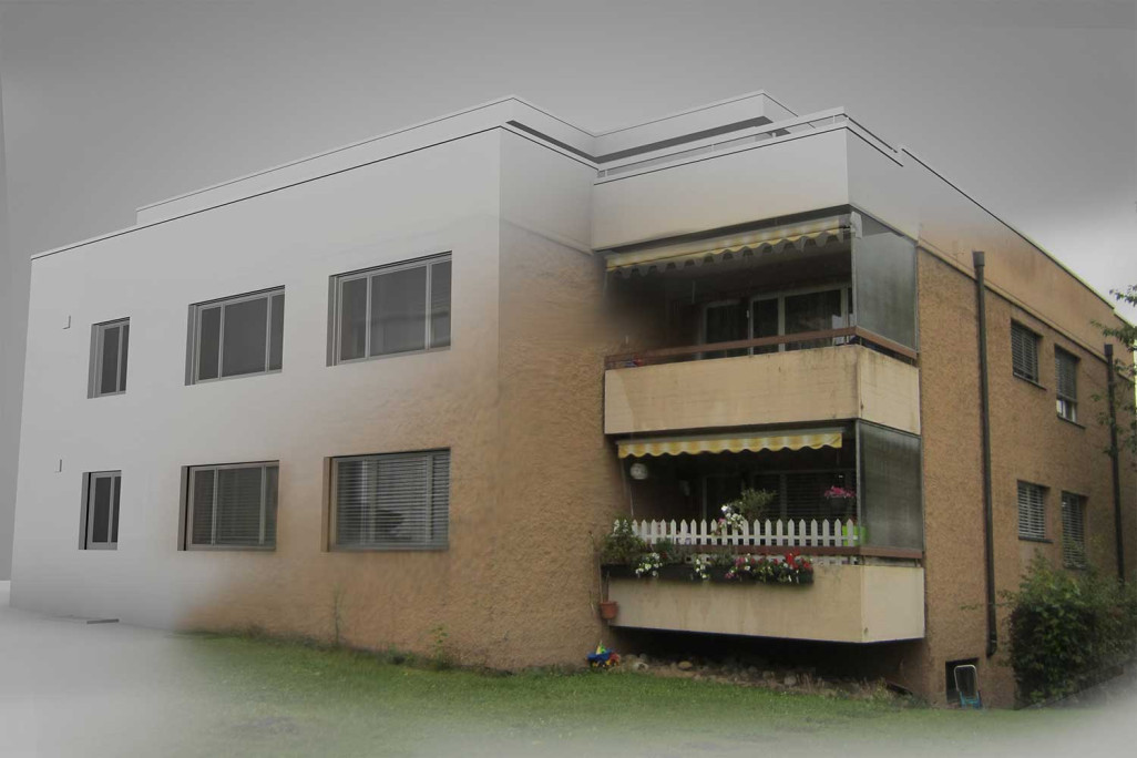 Immeuble collectif à Opfikon ZH, modèle 3D, HMQ AG