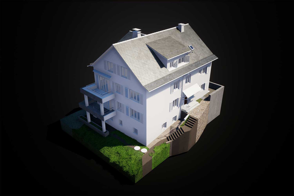 Modèle 3D d'un immeuble collectif à Kilchberg, HMQ AG