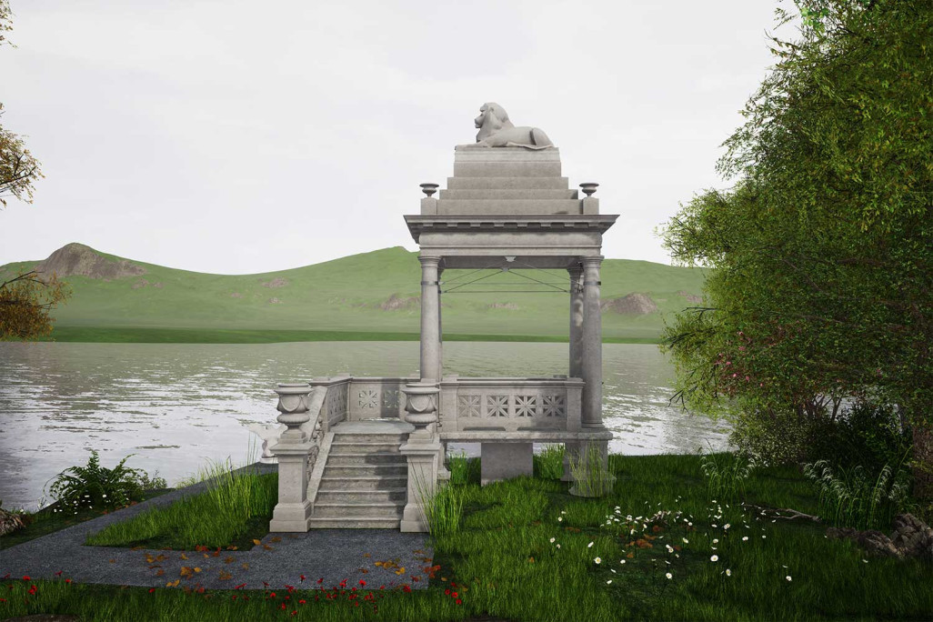 Pavillon des lions, modèle 3D, niveau de détail 250, HMQ AG