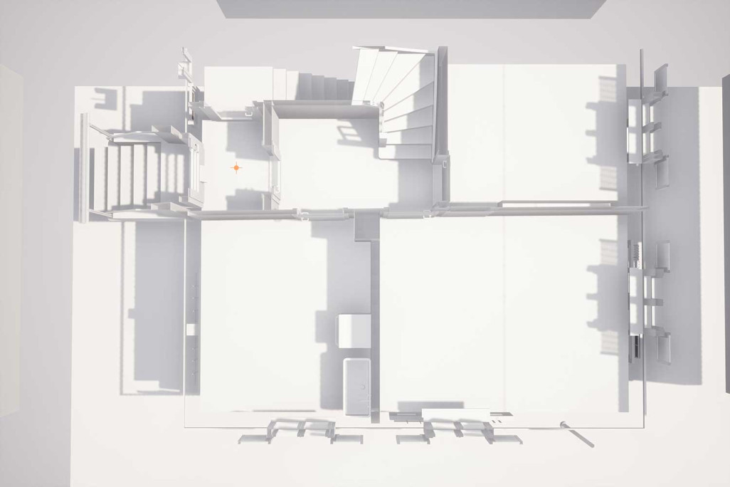 Zurich, modèle 3D, vue en plan, HMQ AG