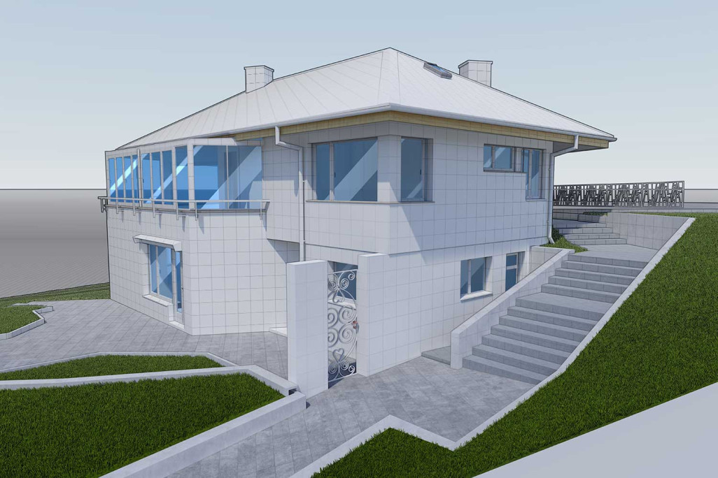 Modélisation CAO 3D d'une maison bifamiliale, HMQ AG