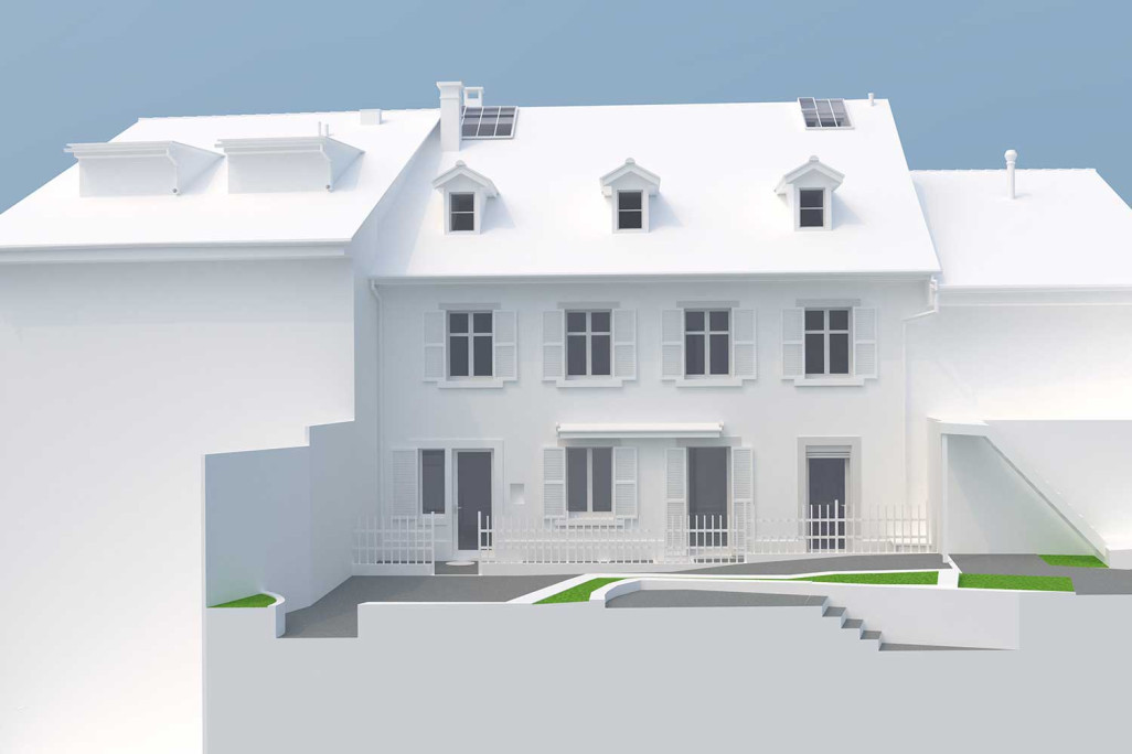 Modèle CAO 3D Maison mitoyenne à Liestal BL, HMQ AG