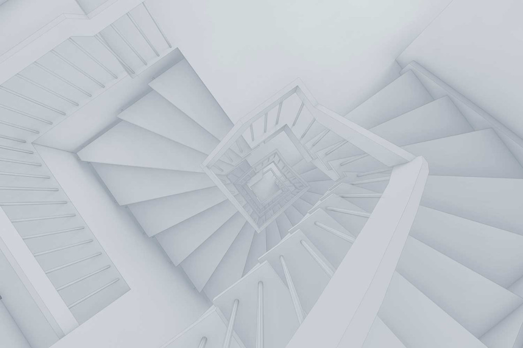 Modèle CAO 3D d'un escalier dans ArchiCAD, HMQ AG