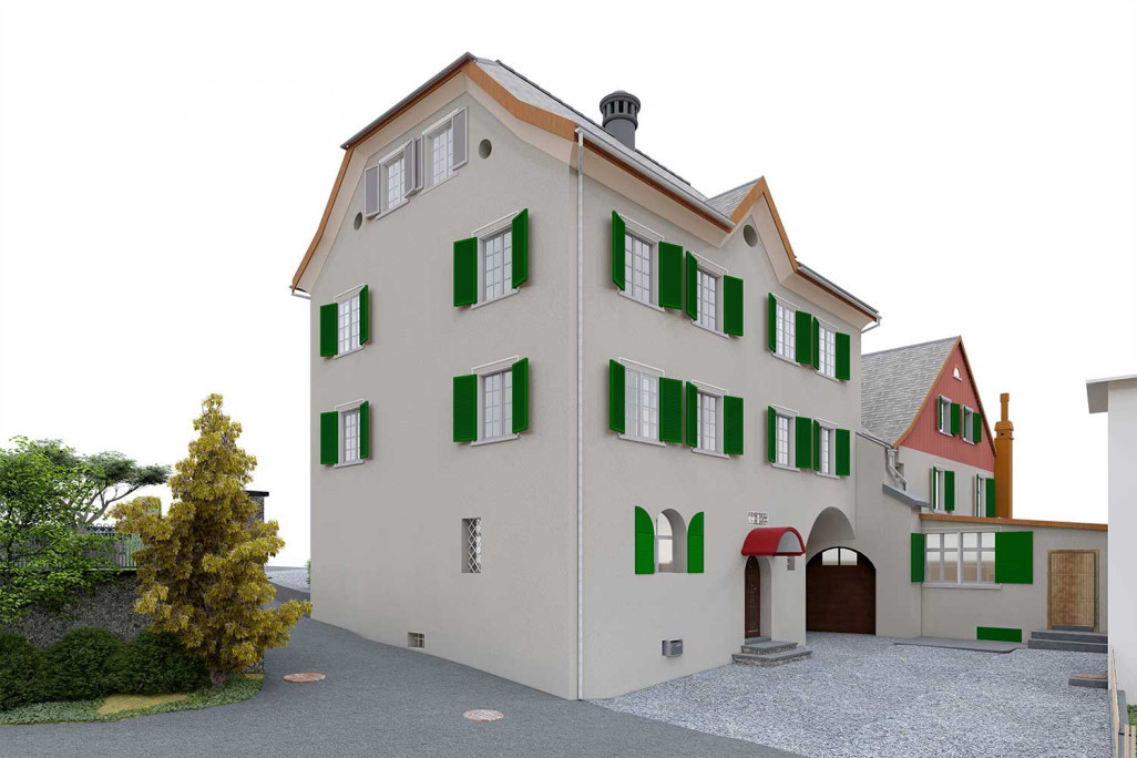 Azmoos SG, modèle CAO 3D, HMQ AG