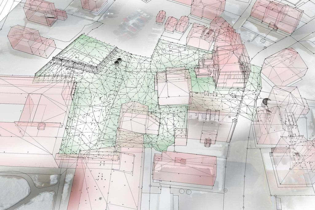 Modélisation 3D à partir d'images aériennes pour la construction de maquettes, HMQ AG