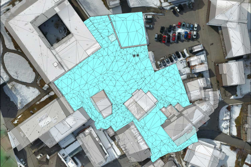 Orthophoto 3D à partir d'une prise de vue aérienne, HMQ AG