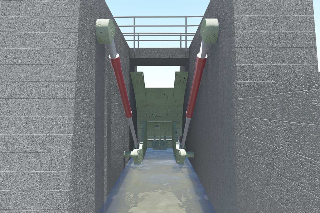 Modèle CAO 3D, centrale hydroélectrique des Grisons, HMQ AG