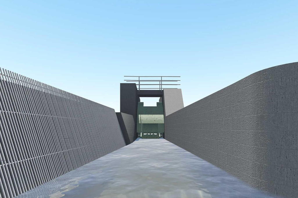 Modèle 3D, centrale hydroélectrique des Grisons, HMQ AG