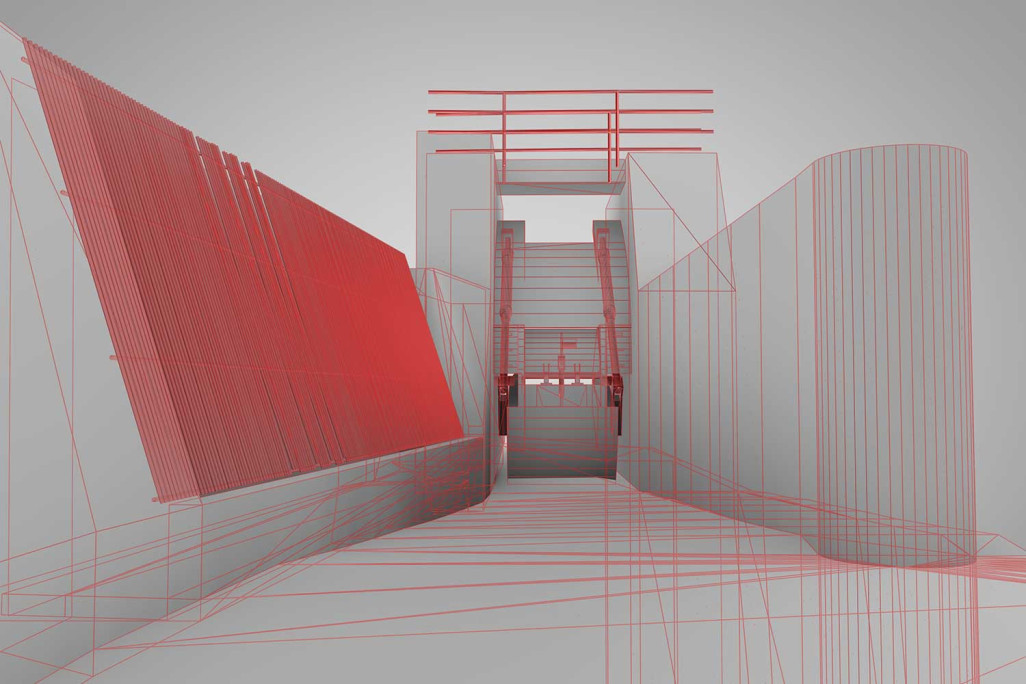 Modélisation 3D, captage d'eau dans les Grisons, HMQ AG
