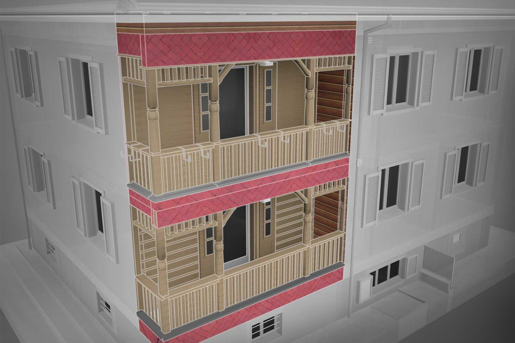 Modélisation 3D, niveau de détail 250, HMQ AG